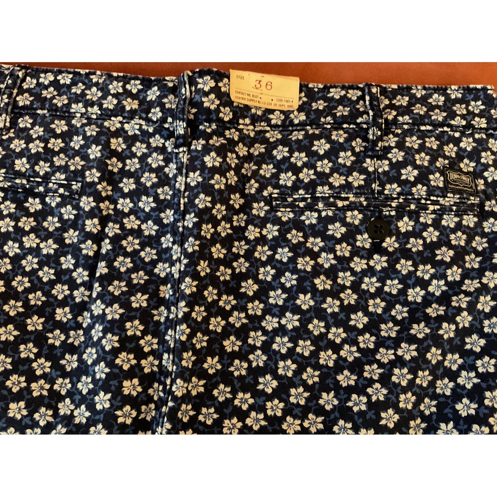 Denim & Supply Ralph Lauren Mens Blue Floral Print Shorts Size 36 NWT MW172 CORE - Picture 4 of 5